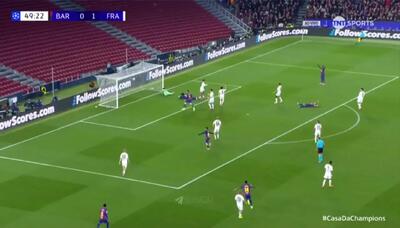 بارسلونا مقابل اینتراخت فرانکفورت: کامبک دراماتیک با دبل کونده