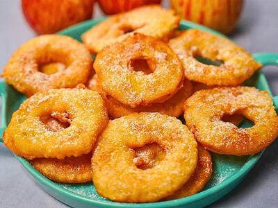  طرز تهیه اپل رینگ؛ جایگزین سالم‌تر دونات برای فصل سرد
