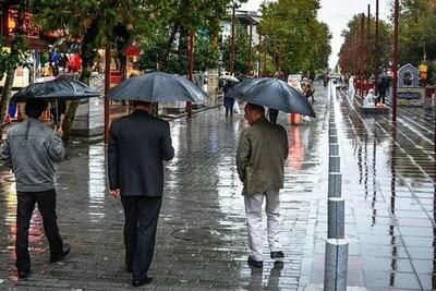  بارش باران و وضعیت غیرعادی تردد در خیابان‌های ولنجک تهران (فیلم)