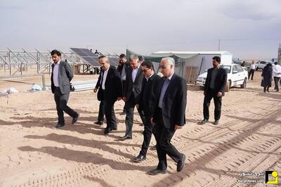  بازدید رئیس ساتبا از روند توسعه نیروگاه‌های خورشیدی استان یزد