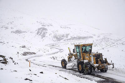 بارش سنگین برف در این منطقه ایران عجیب شد
