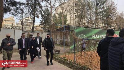  بازدید امیر زارعی از رقابت‌های تنیس جایزه بزرگ قهرمانی استان