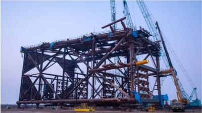 جکت ۱۱A در مسیر نصب؛ گام بزرگ متخصصان ایرانی در توسعه فاز ۱۱ پارس جنوبی - سایت خبری اقتصاد پویا