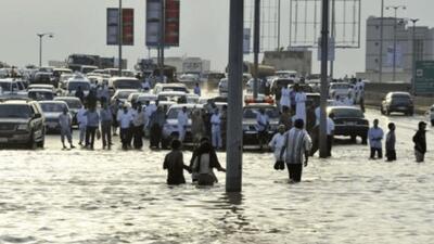 ببینید/ جده زیر آب رفت