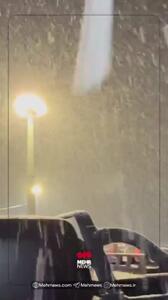 هم‌اکنون: بارش سنگین برف شبانه در جاده چالوس