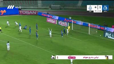 ببینید؛ گل اول ملوان به استقلال با ضربه زیبا و فنی علی‌نژاد دقیقه 62