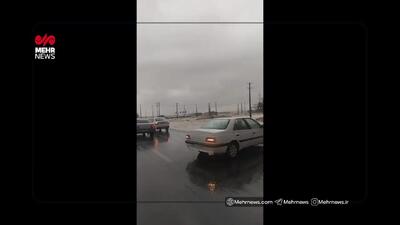 بسته شدن جاده دهلران به سمت مهران بر اثر سیلاب