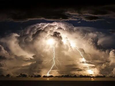 صاعقه در این شهر قربانی گرفت