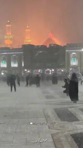  بارش شدید باران در بین الحرمین