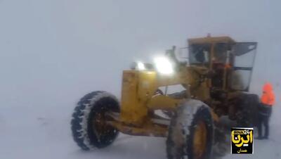 برف گردنه‌های همدان را سپیدپوش کرد