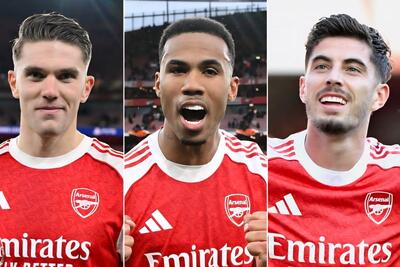 تعداد بازی‌های از دست رفته بازیکنان آرسنال به علت مصدومیت