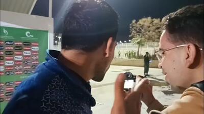 بحث با مزه رضا میرزایی با خبرنگار شیرازی درمورد اعلام پنالتی