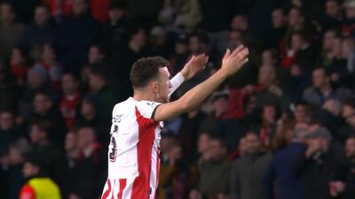 گل دوم آیندهوون به اتلتیکو مادرید  (ریکاردو پپی)