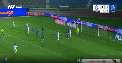  ویدیو: گل اول ملوان به استقلال توسط محمد علی نژاد