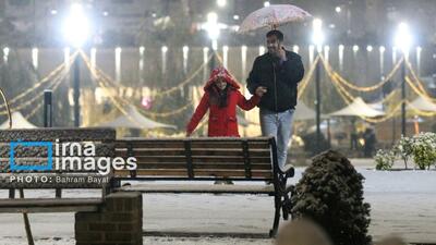  گزارش تصویری/ بارش اولین برف پاییزی در زنجان
