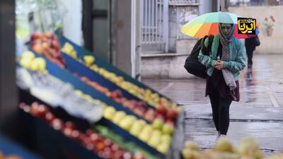  آسمان تهران هم بارانی شد