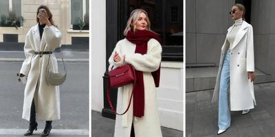  چطور سفید آرامش بخش سال را در استایل های زمستانی به کار ببریم؟/ تصاویر