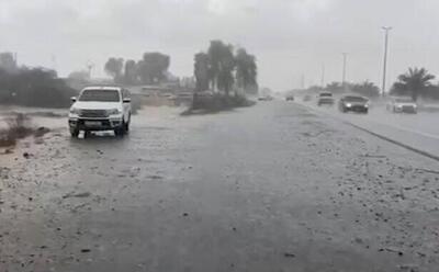  ببینید | بارش شدید باران در جده عربستان