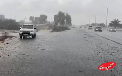 ببینید | بارش شدید باران در جده عربستان - کلبه سرگرمی