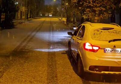 فیلم/ بارش برف در زنجان