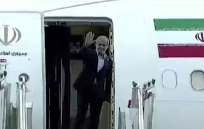 فیلم/ پزشکیان تهران را به مقصد آستانه ترک کرد