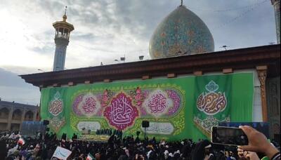  حضور گسترده بانوان در حرم مطهر شاهچراغ(ع)