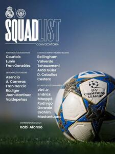 فهرست رسمی رئال مادرید برای دیدار با منچسترسیتی - پارس فوتبال