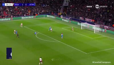 ویدیو: گل اول اتلتیکو مادرید به آیندهوون توسط آلوارز - پارس فوتبال