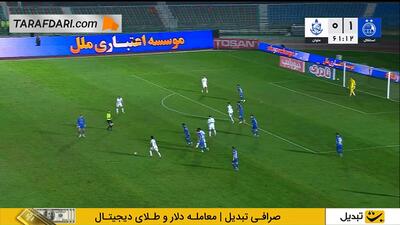گل تماشایی محمد علینژاد به استقلال (استقلال 1-1 ملوان) - پارس فوتبال
