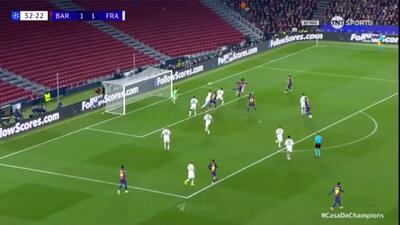 ویدیو: گل دوم بارسلونا به فرانکفورت توسط کونده - پارس فوتبال