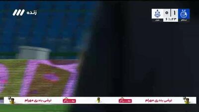 گل اول ملوان توسط محمد علی‌نژاد در دقیقه 62 / استقلال 1 - ملوان 1