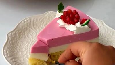 طرز تهیه چیز کیک یلدایی + فیلم