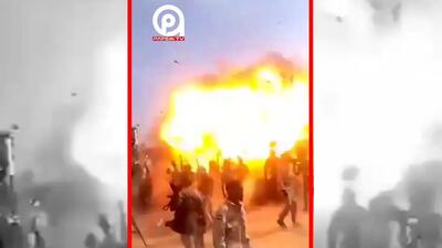  فیلم حمله پهپاد SAF به جشن نیروهای RSF در دارفور