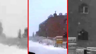  فیلم بارش زیبای برف در ارتفاعات اردبیل