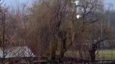  فیلم بارش شدید برف در همدان
