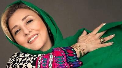 شب یلدا با شال فوق العاده جذاب و گلدار مرجانه گلچین که در جشن شب یلدا به سر کرد و .. + عکس