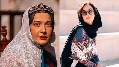  تیپ و چهره امروزی بازیگر نقش شکوه السلطنه، زن عقدی ناصرالدین شاه در سریال جیران با موهای سبز!