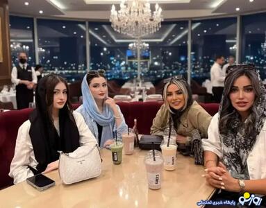  سارا و نیکای پایتخت در کنار همسر سابق فوتبالیست معروف!