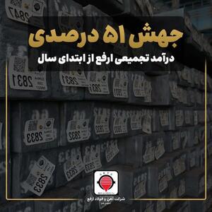 جهش ۵۱ درصدی درآمد تجمیعی ارفع از ابتدای سال