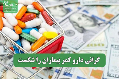 گرانی دارو کمر بیماران را شکست