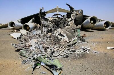 یک هواپیمای نظامی در سودان سقوط کرد