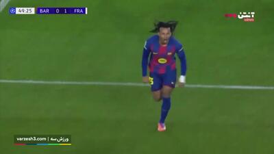 خلاصه بازی بارسلونا مقابل آینتراخت فرانکفورت را ببینید+ ویدئو