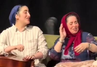  آواز هنرمندانه؛ خواندن و بشکن ژاله صامتی با دخترش وسط کاندا و صحنه مادر دختری