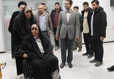 استقبال دانشگاه شریف از فهیمه سادات هاشمی دانشجوی جانباز - تسنیم