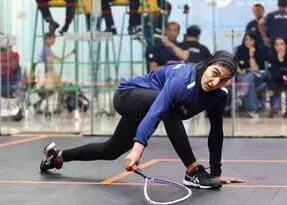 شگفتی دختر اسکواش ایران نیمه کاره ماند