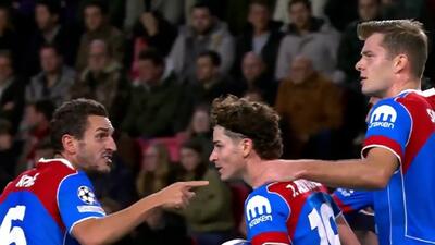 گل اول اتلتیکومادرید به پی اس وی آیندهوون (آلوارز)