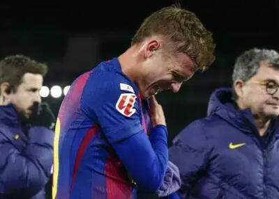 ظاهر نگران‌کننده ستاره مصدوم بارسلونا (عکس)