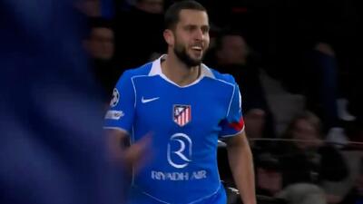 گل دوم اتلتیکومادرید به پی اس وی آیندهوون (هانکو)