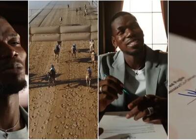 ورزش جدید پل پوگبا: شترسواری!