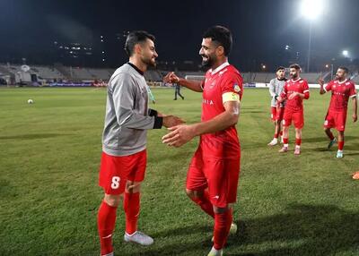 جشن جالب مدافع نیمکت نشین پرسپولیس با کنعانی